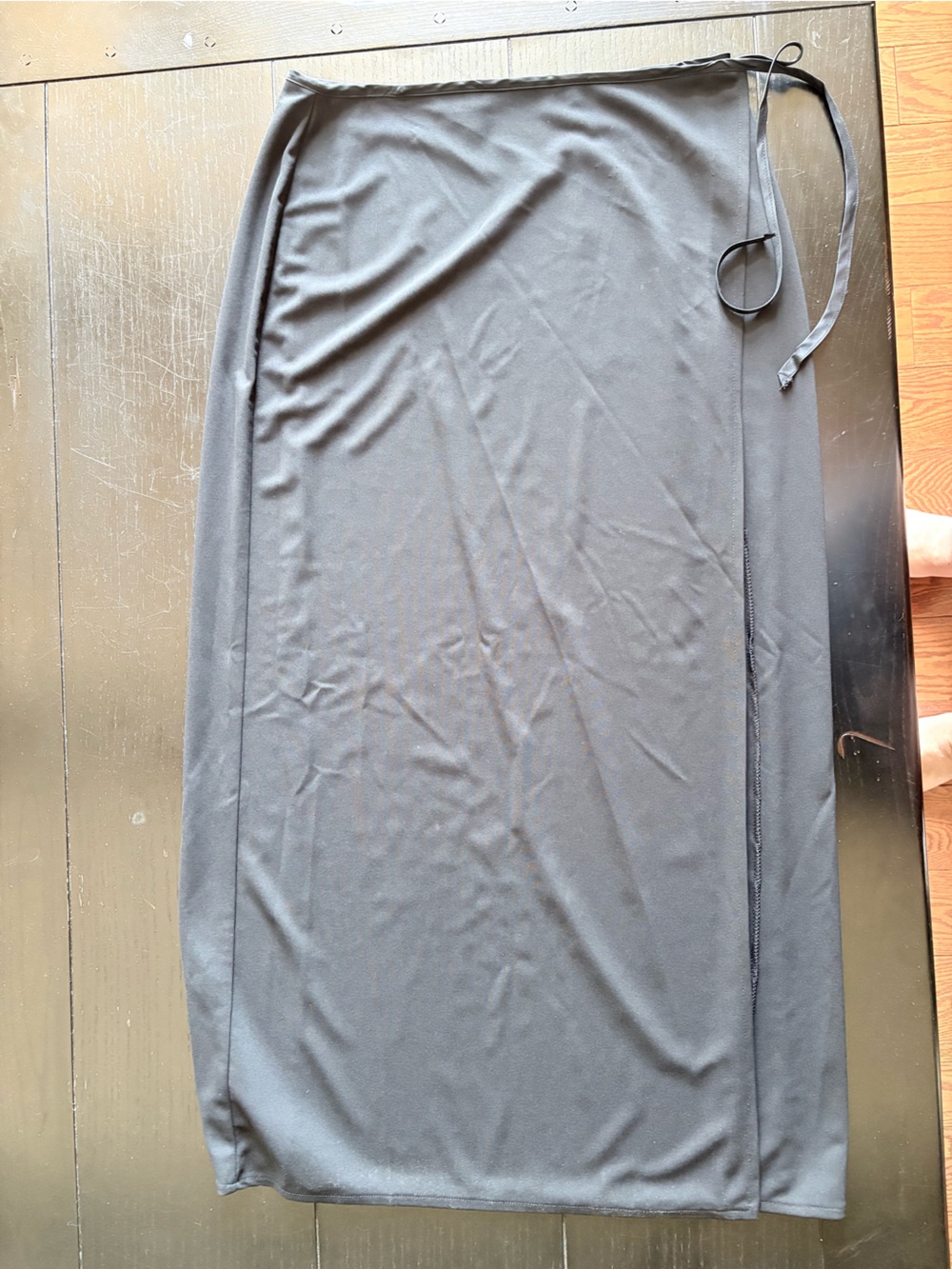 Jacob Black Long Wrap Skirt